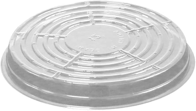 TRUEDAYS 8 Inch 5 Pack Clear Plant Saucers Flower Pot Tray Excellent for Indoor & Outdoor Plants