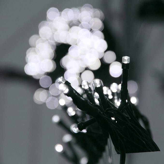 2 Pack Super-Long Solar String Lights Total 170Ft 480 LED 8 Modes Upgraded Solar Powered Outdoor Waterproof Christmas Fairy Lights for Xmas Tree Garden Lawn Wedding Party Decor(White)