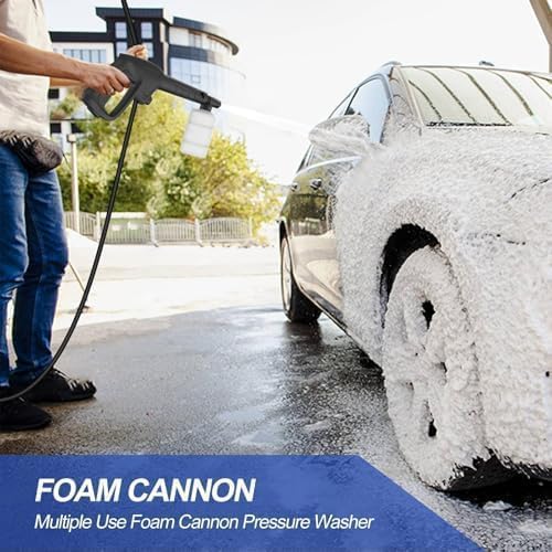 Pressure Washer -4800PSI Power Washer with Foam Cannon, High Pressure Cleaning Machine with 4 Connect Nozzles for Cars/Patio/Driveways/Home Cleaning