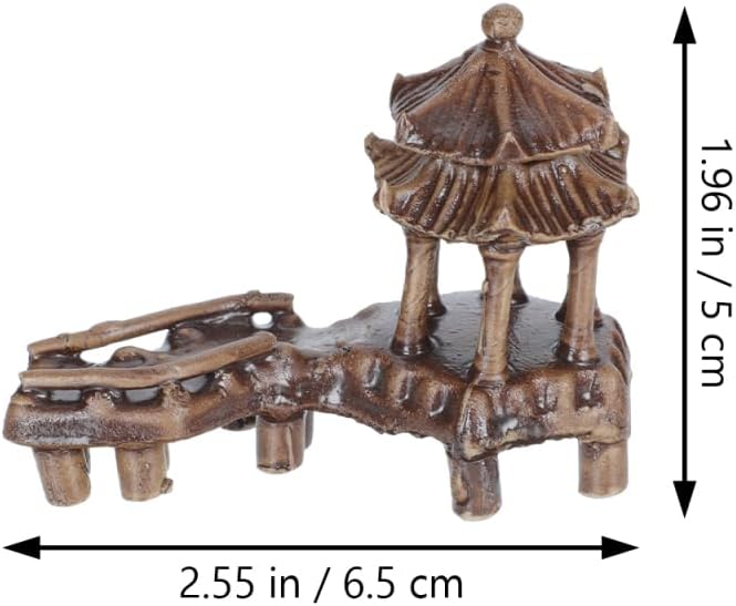 DOITOOL 5Pcs Miniature Pagoda Statue Chinese Zen Asian Decor Miniature Pagoda Bonsai Micro Landscape Decoration Figurines (Assorted Color)