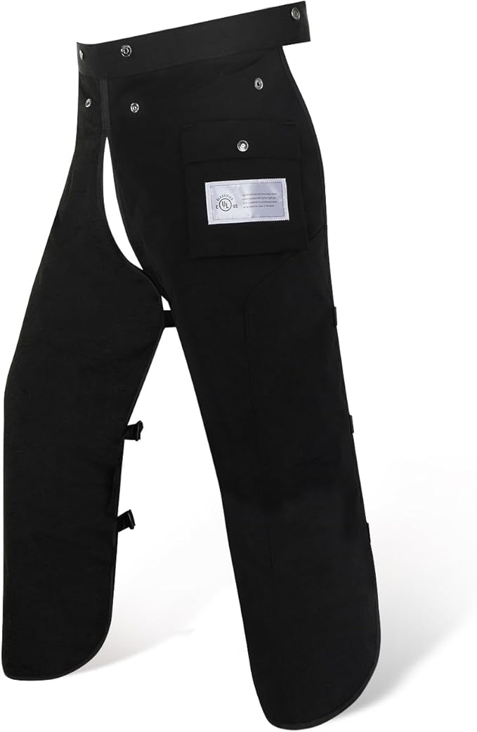 Chainsaw Chaps Apron Wrap 8-layer for Men/Women Loggers Forest Workers Protective Chain Saw Pants Adjustable