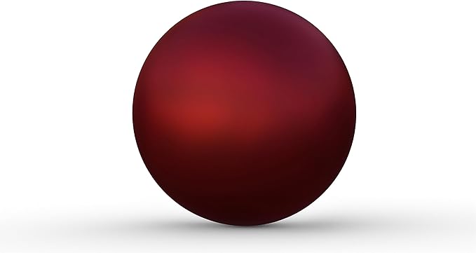 Lulu Decor, 2 pcs - 12 Red Matt Finish, Stainless Steel Gazing Mirror Ball, Smooth Finish Garden Decoration Globe (2 Pc)