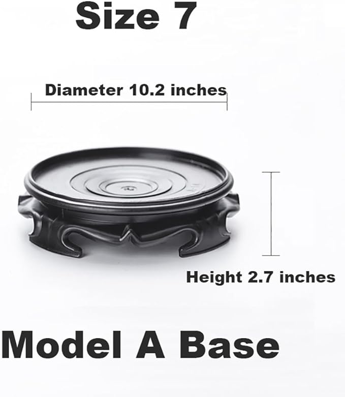 GOLDY&WENDY Waterproof Round Vase Base Imitation Wood Resin Lamp Teapot Display Stand Home Decoration Pedestal