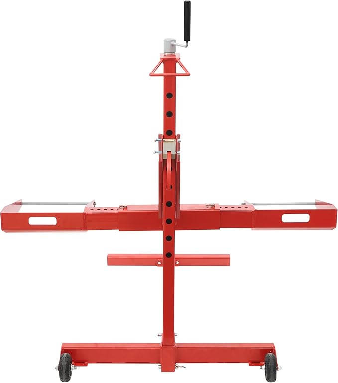 Riding Lawn Mower Lift, 750lbs Load-Bearing Capacity Lawnmower Lift 0"-24.4" Lift Height for Lawn Tractors, ZTR Riding Mowers, ATVs, and Motorcycles