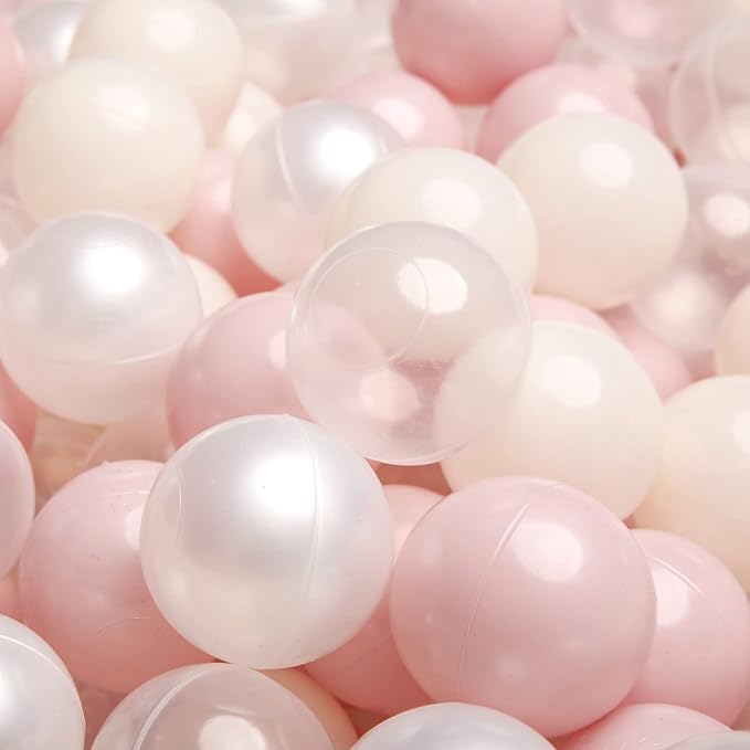 TRENDPLAY Plastic Balls for Ball Pits 2.2 Inch, Pack of 50 100 200 500 Hollow Balls, Perfect for Toddler Baby Pools,Party,Festival Decoration