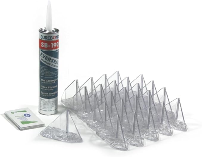 SnowBreaker Snow Guards 25 Pieces for Metal Roofs (Adhesive Mounted)