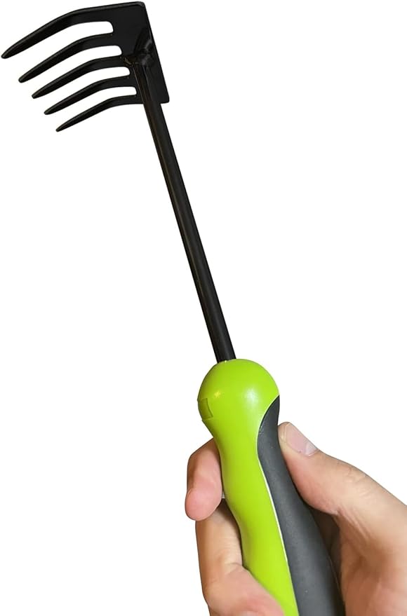 Garden Guru Hand Rake Cultivator Tiller Tool – Strong Carbon Steel for Ultimate Strength - Rust Resistant – Ergonomic Handle – Great for Gardening Cultivating Loosening Weeding Mulching (4 Pack)