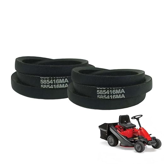 585416MA 585416 1/2" x 38" Snow Blowers Auger Drive Belt Replace Cub Cadet MTD White Outdoor Murray Craftsman 585416 754-0275 954-0275 954-0282(2 Pack)