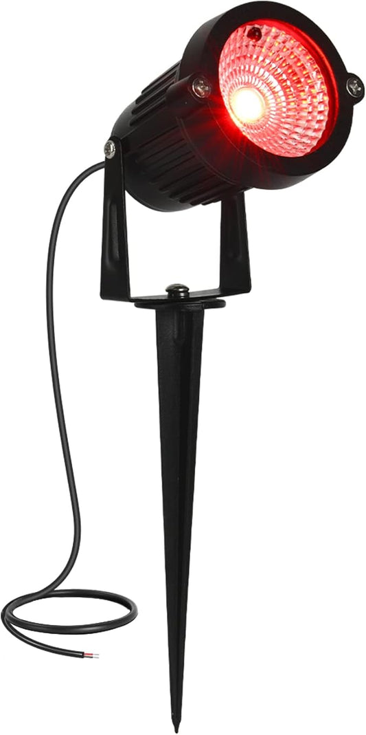Low Voltage Landscape Lights Color Changing RGB 5W DC12V LED Landscape Lighting Outdoor Waterproof Spotlight Remote Control for Garden Pathway Christmas Decorative Light(1, Multi-Colored)