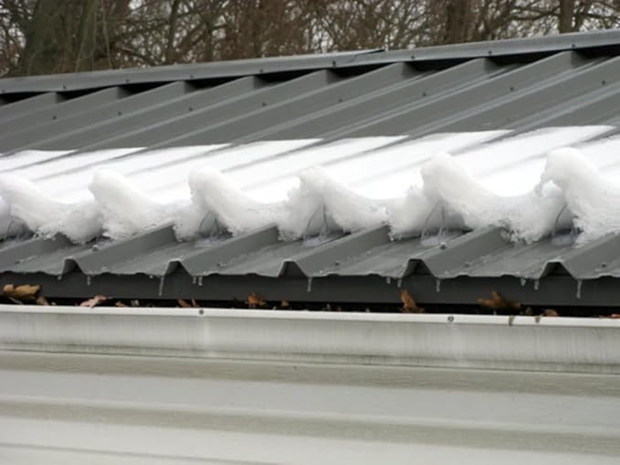 SnowBreaker Snow Guards 25 Pieces for Metal Roofs (Adhesive Mounted)