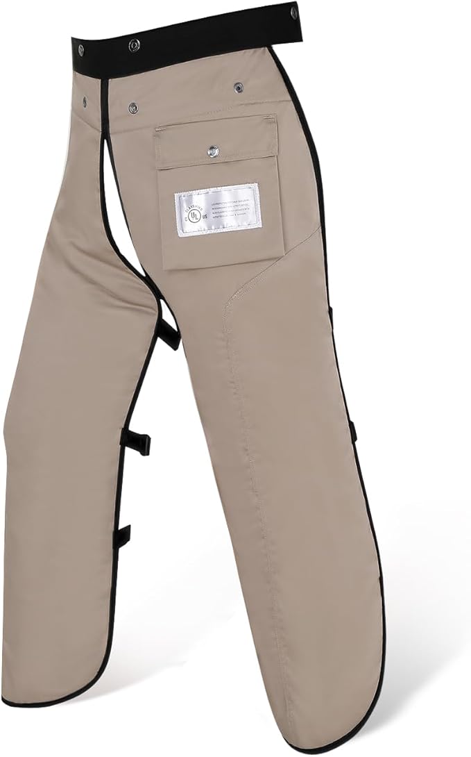 Chainsaw Chaps Apron Wrap 8-layer for Men/Women Loggers Forest Workers Protective Chain Saw Pants Adjustable