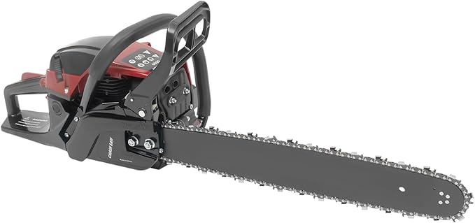 Gas Chainsaw, 2Stroke/4Stroke Gasoline Chainsaw Power Chain Saws Handheld Cordless Petrol Chainsaws For Wood Cutting Forest Felling Tree Pruning Shrub Pruning (2Stroke 20In 2400W 58CC)