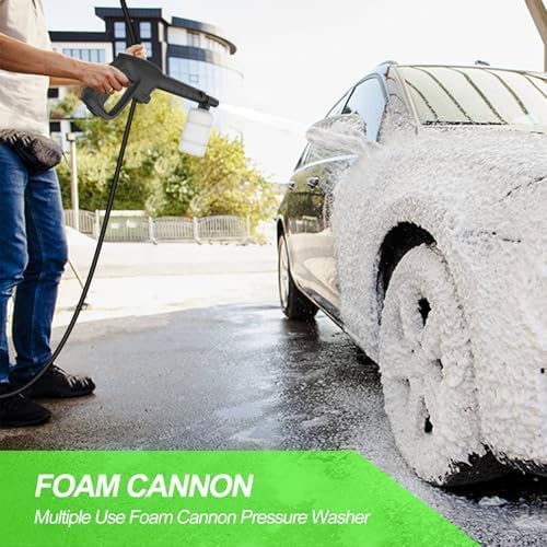 Pressure Washer -4800PSI Power Washer with Foam Cannon, High Pressure Cleaning Machine with 4 Connect Nozzles for Cars/Patio/Driveways/Home Cleaning