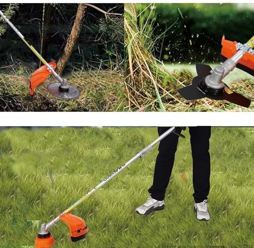 33cc 2-Cycle Gas Multi-Trimmer | 4-in-1 String Trimmer w/Rotatable Pole Saw, Weed Eater Weed Wacker, Brush Cutter & Hedge Trimmer Gas for Lawn, Yard, Garden Care, All-in-one Garden Tool