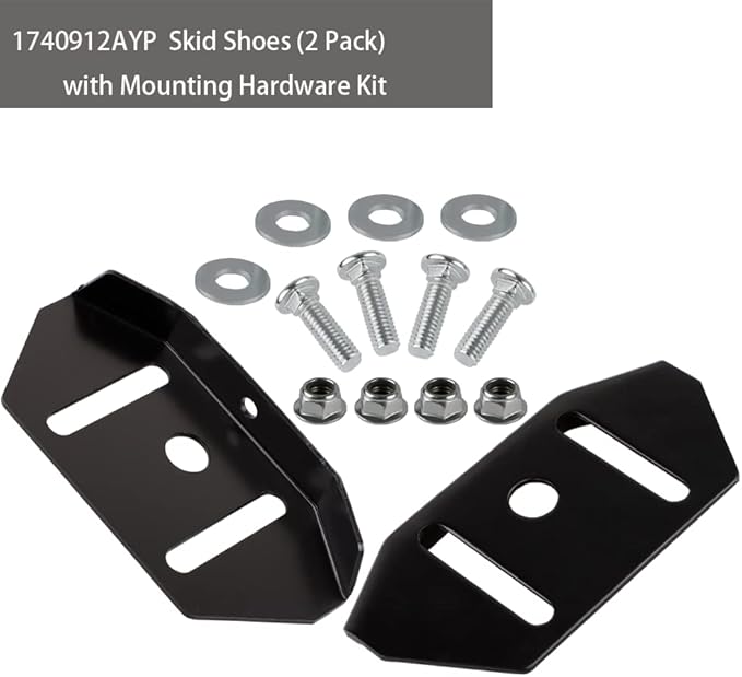 Snowblower Skid Shoes for Murray 1740912BMYP Craftsman Noma Snapper Snowthrower with Mounting Hardware(2 Pack)…