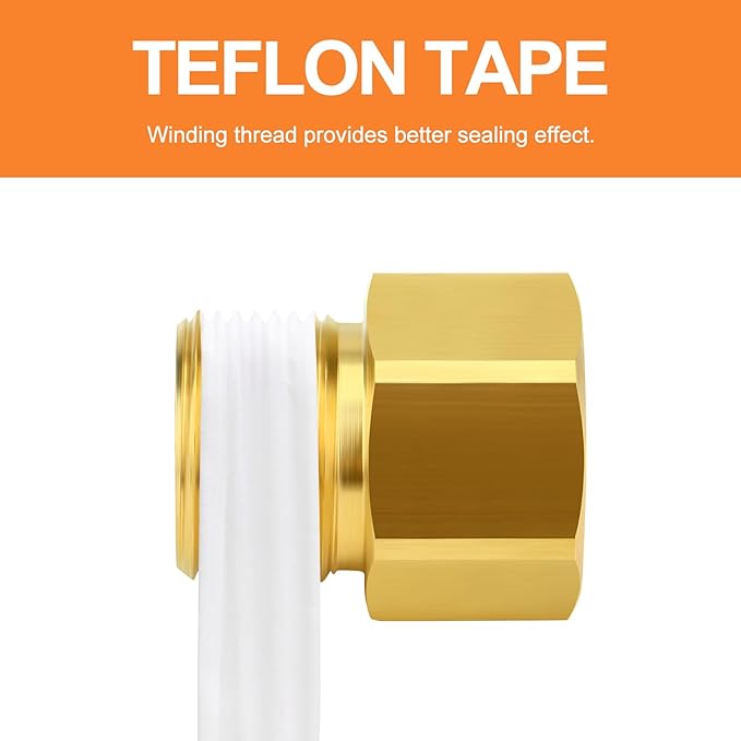 GASHER 2Pcs Brass M22 Pressure Washer Fitting,M22-14mm Male x M22-14mm Female Thread Fittings,For Pressure Washer Hose