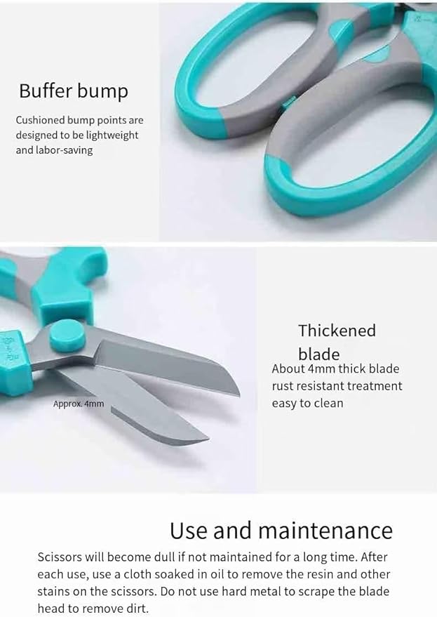 Pro Florist & Garden Shears - 3.38mm Heavy-Duty Rustproof Steel | Cuts Hydrangeas, Roses & Thick Stems | Ergo Wide-Grip Scissors for Fresh Flowers, Pruning, Ikebana