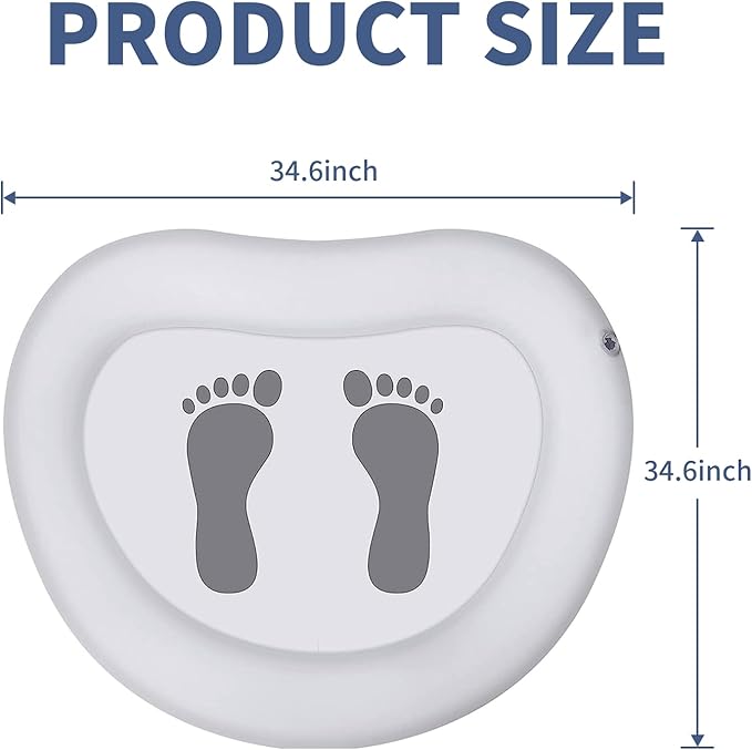 Inflatable Pool Foot Bath Basin, Foot Soaking Bath Basin Foot Bath for Pool Entry Ladder, Pool Foot Wash Basin for Above Ground Swimming Pools Hot Tub Spas, Pool Accessories