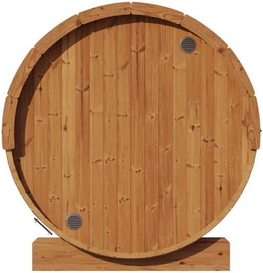 Sauna Barrel, Ergo-Series Backyard Sauna Barrel (Sauna Heater & Sauna Stones Included) (Model E6)