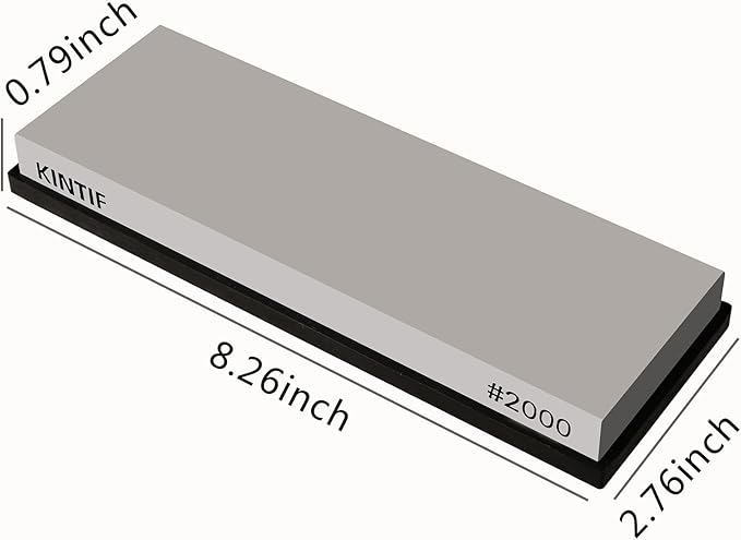 Whetstone Knife Sharpening Stone Medium Grit #2000, Strong grinding power, Splash and go, Cuts fast, Not clog, Whetstone knife sharpener, Sharpening Stones for Knives