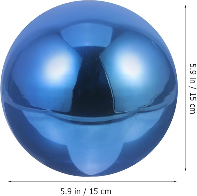 PRETYZOOM Stainless Steel Mirror Reflective Gazing Ball for Yard Decor Outdoor Garden Sculpture Polished Sphere Lawn Ornament