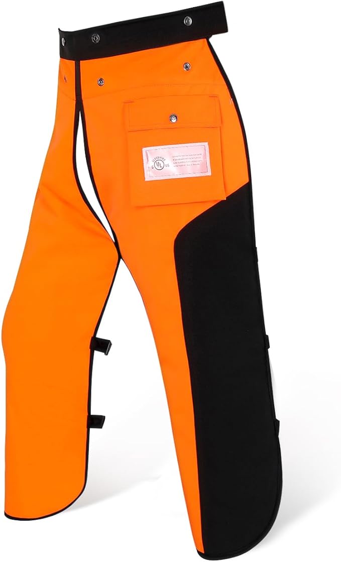 Chainsaw Chaps Apron Wrap 8-layer for Men/Women Loggers Forest Workers Protective Chain Saw Pants Adjustable