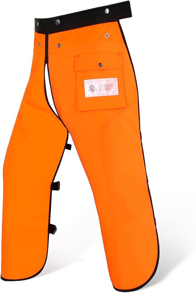 Chainsaw Chaps Apron Wrap 8-layer for Men/Women Loggers Forest Workers Protective Chain Saw Pants Adjustable