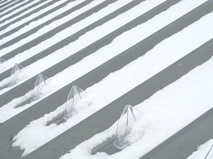 SnowBreaker Snow Guards 25 Pieces for Metal Roofs (Adhesive Mounted)