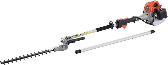 VEVOR 52cc Gas-Powered 6-in-1 Multi-Functional Trimmer - Hedge Trimmer, Brush Cutter, Weed Eater, Edger, Pole Saw & Chainsaw Pruner, EPA, CE & EMC Certified
