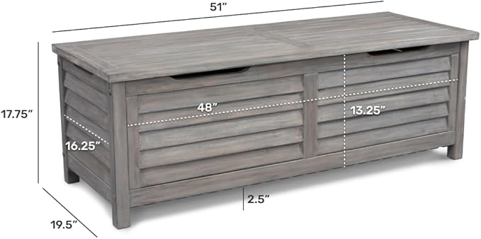 Homestyles 5664-25 Maho Deck Box, Grey