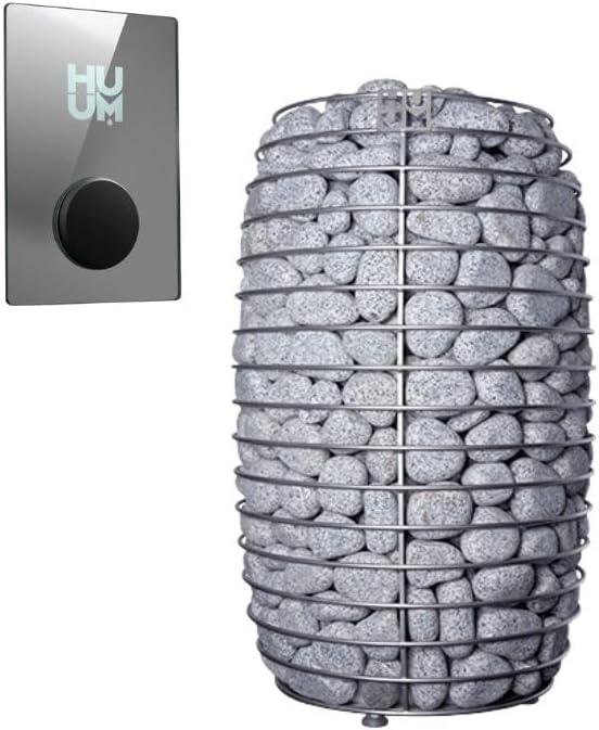 Model CL12GCP, Cube-Series Outdoor Home Sauna Suite Kit, Up to 8 Persons (Sauna Heater and Sauna Stones Included) (HIVE MINI 11 WiFi - Mirror)
