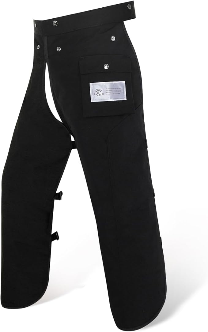 Chainsaw Chaps Apron Wrap 8-layer for Men/Women Loggers Forest Workers Protective Chain Saw Pants Adjustable