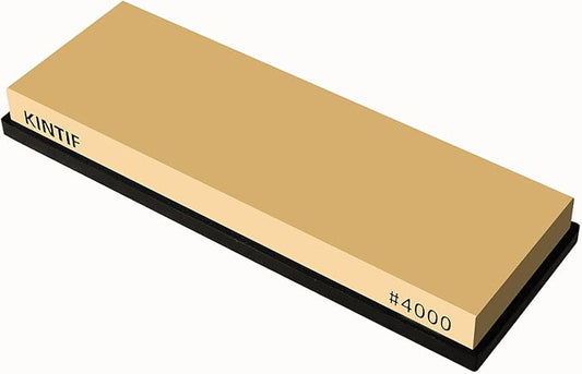 Knife Sharpening Stone Whetstone #4000 Fine Grit, Cuts fast, Strong grinding power, Splash and go, Not clog, Fine cuts Whetstone knife sharpener