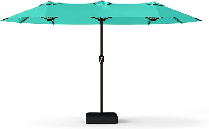 13FT Double Sided Patio Umbrella with LED Lighted