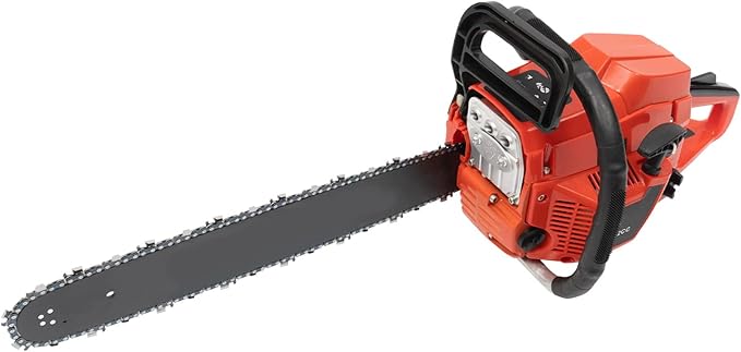Gas Chainsaw, 2Stroke/4Stroke Gasoline Chainsaw Power Chain Saws Handheld Cordless Petrol Chainsaws For Wood Cutting Forest Felling Tree Pruning Shrub Pruning (2Stroke 20In 2200W 52CC)