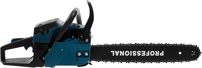 58cc Gas Chainsaw 20 Inch Gas Powered Chainsaws 2 Stroke Handed Petrol Gasoline Chain Saw Cordless Petrol Gas Chain Saws for Cutting Wood Outdoor Garden Farm Home