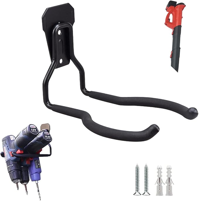 2pcs String Trimmer Hanger, Weed Eater Wall Mount, String Trimmer Hanger Garage, String Trimmer Wall Mount, Weed Eater Hangers for Garage Wall, for Garage Wall Tool Organizers and Storage, No Trimmer
