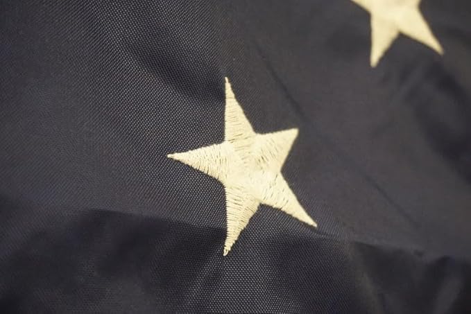 Premium American Flag - 3' x 5'– Hand-Stitched Detail & Embroidered Stars | US Sourced Materials | Built with Pride in the US