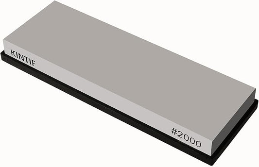 Whetstone Knife Sharpening Stone Medium Grit #2000, Strong grinding power, Splash and go, Cuts fast, Not clog, Whetstone knife sharpener, Sharpening Stones for Knives