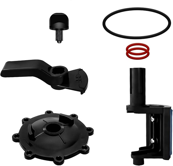 2-Port/3-Port Pool Valve Rebuild Kit Compatible with Jandy 2-way/3-way 4715, 4716, Valve and Gray Includes Handle 7433, Knob 4603, Valve Cover 4606, Diverter Valve 4720 (Pack of 1)