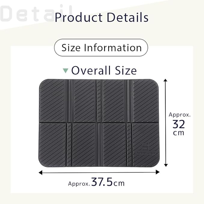 Sauna Mat/Personal Seat Pad – for Sauna, Spa, and Outdoor Use Black