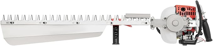 650W Petrol Gas Powered Hedge Trimmer with 22.5cc 2-Stroke Gas Engine Single Sided Hedge Trimmer w/ 27.6 Inch Serrated Blades Cordless Trimmer Suitable for Landscaping (Single Sided)
