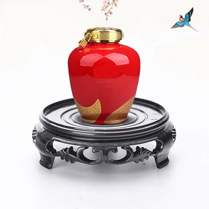 GOLDY&WENDY Round Handmade Carving Home Decoration Base Resin Waterproof Vase Lamp Teapot Display Stand