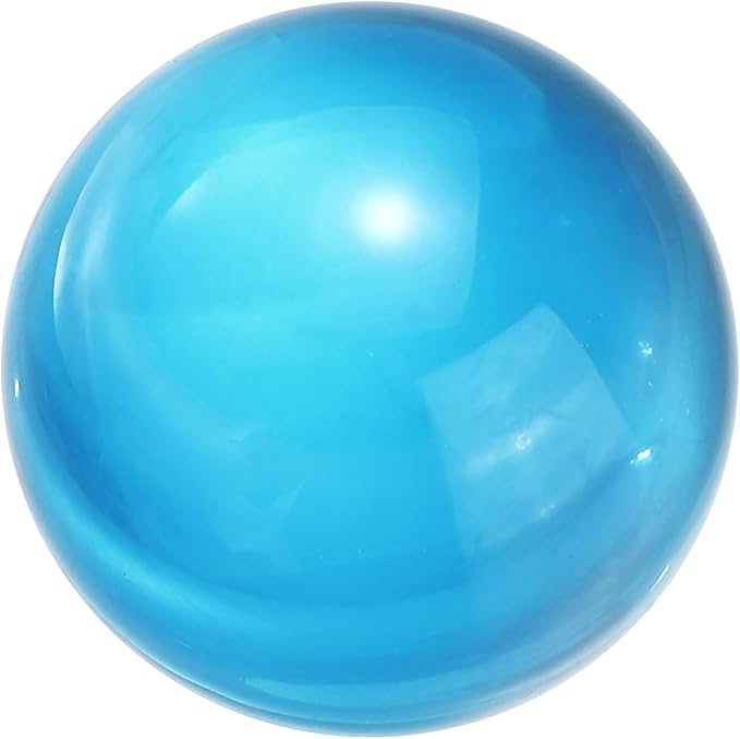 uxcell 40mm/1.6" Crystal Sphere Ball Glass Solid Decorative Sphere Crystal Ball Prop Ornament for Feng Shui Divination Fortune Telling Tabletop Fountain Decoration, Lake Blue