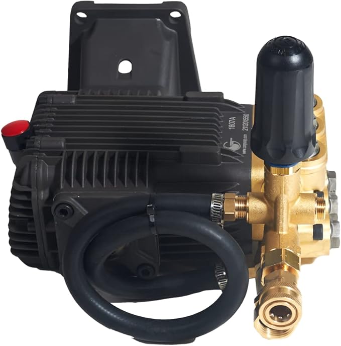 Canpump CE 3648 G Pressure Washer Pump – 3600 PSI, 4.8 GPM, 1″ Shaft, Horizontal, Triplex, Premium External Unloader w/Extended Bypass – Commercial Power Washing – for 13 HP Gas Engines