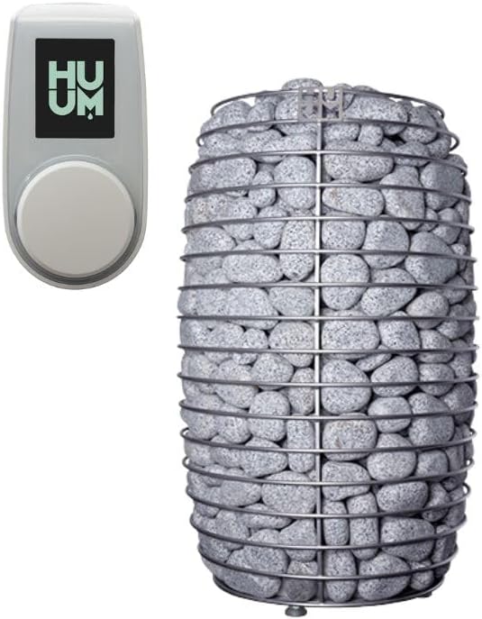 GL6 Outdoor Sauna Kit, Garden Luxury-Series Outdoor DIY Sauna Kit, Thermo-Spruce, up to 6 Persons Bundles (Sauna Heater and Sauna Stones Included) (HIVE MINI 11 WiFi - White)