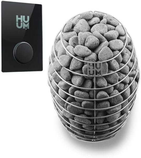 GL6 Outdoor Sauna Kit, Garden Luxury-Series Outdoor DIY Sauna Kit, Thermo-Spruce, up to 6 Persons Bundles (Sauna Heater and Sauna Stones Included) (Drop 9 WiFi - Glass)