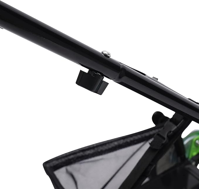 16-Inch Manual Reel Lawn Mower 9 Adjustable Heights 4-Wheel Push Mower for Large Lawns No Gas/Charge, Lightweight & Quiet Grass Cutter