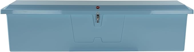 Taylor Made Stow N’ Go Fisherman’s Fiberglass Dock Box, Extra Large (24" H X 95" W X 22" D), Ice Blue, Smooth Interior Finish, Lockable Latch, Stainless-Steel Hardware - 83560IB
