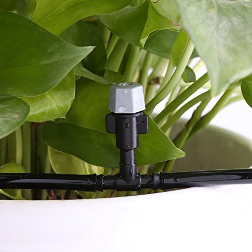 Misting Micro Irrigation Water Cooling System Watering Drip Kit Sprinkler Nozzle Hose Sprinkler Garden Patio Micro Irrigation Set(15M)
